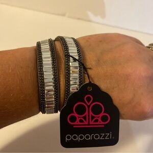 Paparazzi: True GLITZ - Silver Urban Bracelet New
